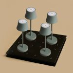 Set tactile pro De pijp mini gris souris – 4 lampes, station qi, hôtellerie