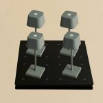 Set tactile pro Sarphati mini gris souris – 4 lampes, station qi, restaurants